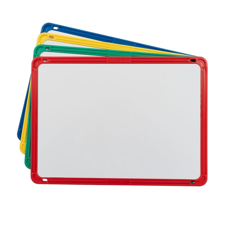 Edx Education Plastic Framed Metal Whiteboards, Four Colors, Set of 4, 2 of 4