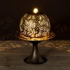 Sullivans 19.75" Leaf Pattern Metal Dome LED Fountain , Gray - 4 of 4