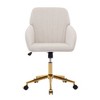 CAVINAS Ergonomic Office Chair, Adjustable Office Chair, Velvet Home Office Desk Chair, Desk Chair Comfy, Swivel Chair, Backrest Seat - 4 of 4