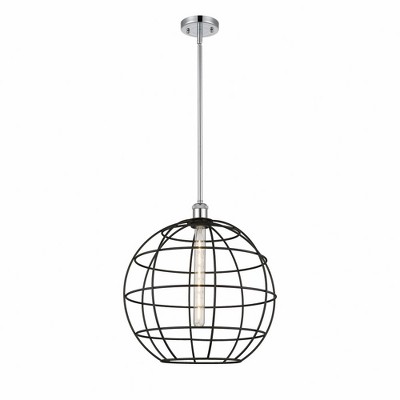 Lake Placid - 1 Light Stem Hung Pendant In Industrial Style-17.75 Inches Tall and 16 Inches Wide