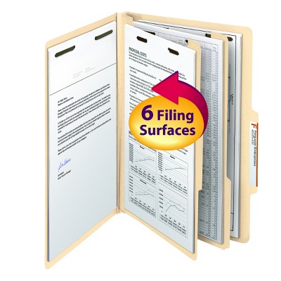 Smead Classification File Folder, 2 Divider, 2" Expansion, Legal Size, Manila, 10 per Box (19000)