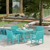 WestinTrends Malibu 5-Piece HDPE Outdoor Patio Chair and Round Table Dining Set - 2 of 4