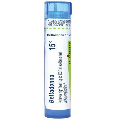 Belladonna 15C by Boiron Homeopathic Single Medicine For Cough, Cold & Flu  -  80 Pellet
