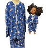 Doll Clothes Superstore Handmade Hello Kitty Pajama Set Size 10 with Matching Doll Pajamas - 2 of 4