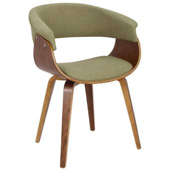 Vintage Mode Mid-Century Modern Dining Accent Chair Green - Lumisource