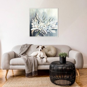 Amanti Art White Flora Bloom by Alex Black Framed Wall Art Print - 1 of 4