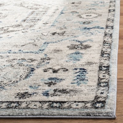 Elegant Madison Grey Square Synthetic Area Rug, 6'7" x 6'7"