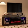 Hyleory Christmas 70'' fireplace Colorful Fireplace TV Stand with Storage, 7 Colors, Remote Control Control For Living Room - 4 of 4