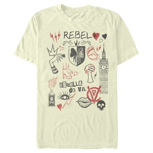 Men's Cruella Rebel Icons T-Shirt - 1 of 4