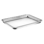 NutriChef Non-Stick Baking Sheets, Cookie Pan Aluminum Bakeware with Cooling Rack, Professional Quality Kitchen Cooking Non-Stick Bake Trays
