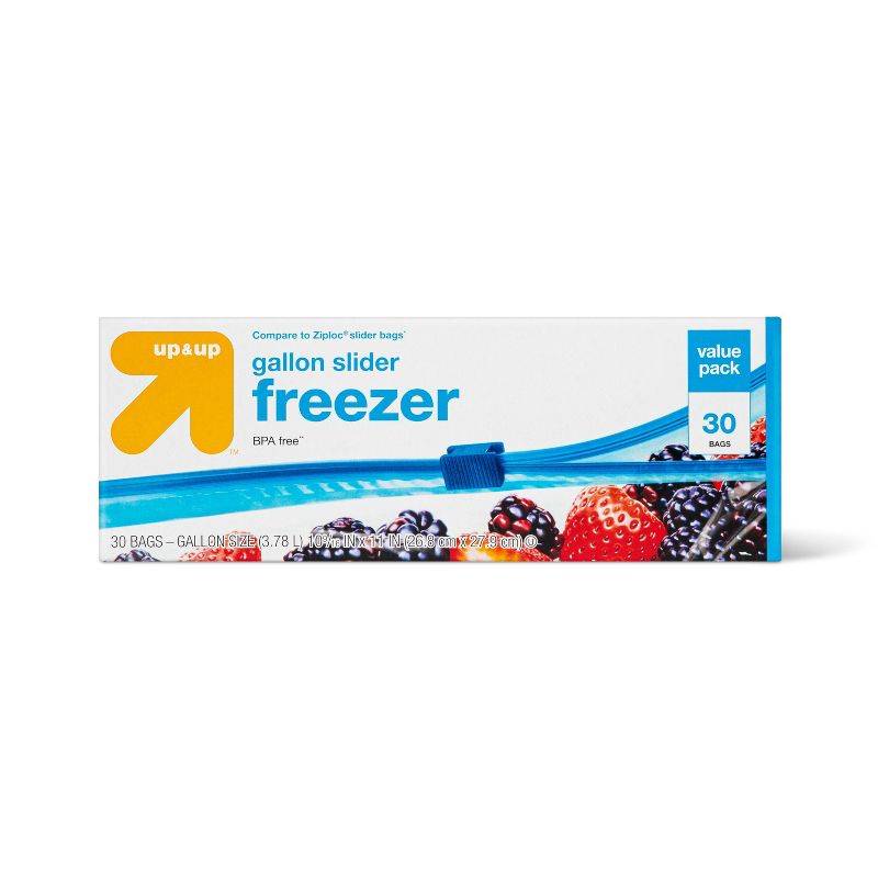 Slider Gallon Freezer Bags 30ct - up &#38; up&#8482;, 1 of 4
