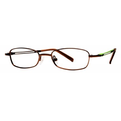 Vivid Kids 107 Designer Metal Eye Glasses Frame in Brown Copper/Demo Lens 125mm Frame/43mm Lens Width