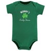 Hudson Baby Infant Boy Cotton Bodysuits, Mommys Lucky Charm - 3 of 4