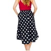 Women's Polka Dot Pleated Midi Skirt - JADE BY JANE - 2 of 3