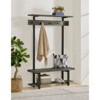 Pomona Entryway Hall Tree with Bench, Shelf and Coat Hooks - Alaterre Furniture - 2 of 4
