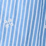 french blue stripe eyelet embroidery