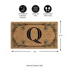 28" x 16" Monogram Coir Mat, Letter  "Q" - 2 of 4