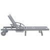 vidaXL Sunlounger Grey Solid acacia wood Extra Long - 3 of 4