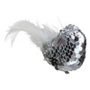Northlight Sequin Right Facing Bird Clip On Christmas Ornament - 6" - White and Silver - 4 of 4