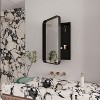 NicBex 24"x16" Recessed Matte Finish Bathroom Storage Cabinet with Mirror,Metal Frame Mirrored Wall Cabinet with Adjustable Shelves - 4 of 4