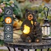 GIGALUMI Solar Loving Mother and Child Bears Statue Light for Gift, Outdoor Garden Decor with LED Lights for Mom, Grandma & Wife, Waterproof - 3 of 4