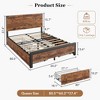 Wood Bed Frame Full Size with Headboard and 4 Storage Drawers, Noise-Free Slats, Heavy Duty - 2 of 4
