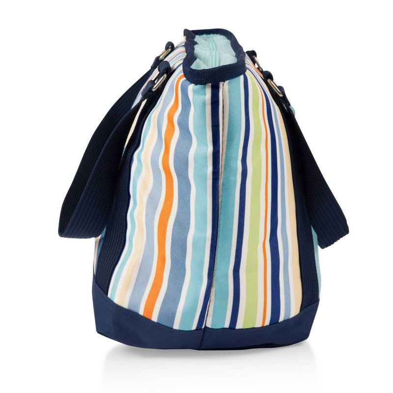 Oniva Topanga 19qt Cooler Tote Bag - Sky Blue with Multi Stripe Pattern, 5 of 8