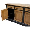 Toulouse Storage Credenza: Martin Furniture, No Assembly, 4 Drawers & Doors, Wood - 4 of 4