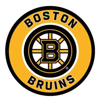 Evergreen Ultra-Thin Edgelight LED Wall Decor, Round, Boston Bruins- 23 x 23 Inches Made In USA