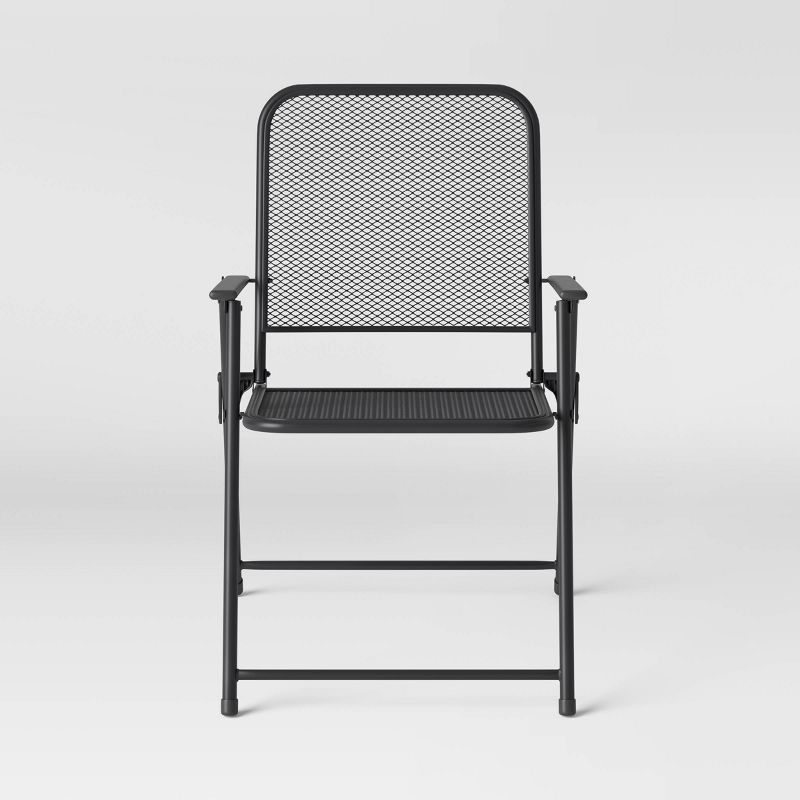 Metal Mesh Folding Outdoor Portable Sport Chair - Room Essentials™
, 2 of 8