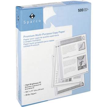 Sparco Copy Paper 92 GE/102 ISO 3HP 20Lb 8-1/2"x11" 10RM/CT WE 06121