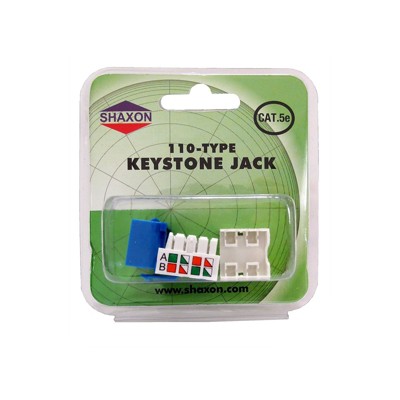 Shaxon Category 5e RJ45/110 568A/B Keystone Jack Blue BM603U810-B