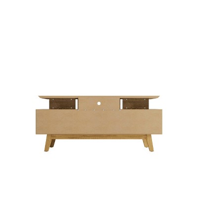 Rustic Brown Solid Wood TV Stand with Cabinet for 60" TVs