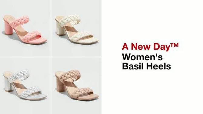 Women's Basil Mule Heels - A New Day™, 2 of 12, play video