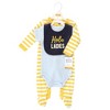 Hudson Baby Infant Boy Cotton Sleep and Play, Bodysuit and Bandana Bib Set, Hola Ladies - 2 of 4