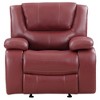 Upholstered Glider Recliner Chair with Extra-Wide Seat and Smooth Gliding Motion - 4 of 4