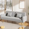 Home Theater Seating Modern Double Sofa With Adjustable Split Backrest 2 Throw Pillows Sofa Couches Upholstery Loveseat Sofa - 2 of 4
