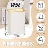 Laundry Basket with Lid, 145L Extra Large Laundry Hamper 3 Section Dirty Clothes Hampers - 2 of 4