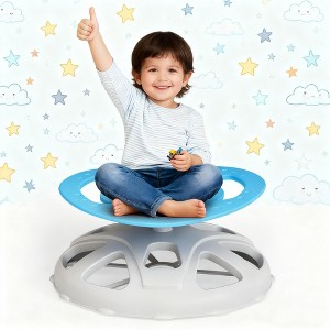 Kids Sensory Swivel Chair - Spinning Seat with Safety Handle & Non-Slip Base - 1 of 4