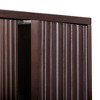 Tremolo Modern Boho Over Toilet Storage Cabinet with Solid Wood & Contemporary Fluted Fronts - Teamson Home - 4 of 4