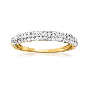 Ross-Simons 0.50 ct. t.w. Pave Diamond Ring in 14kt Yellow Gold - 1 of 4