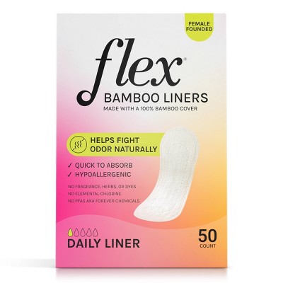 Flex Bamboo Light Ultra Thin Liners - 50ct