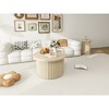 Round Nesting Coffee Table Set of 2, Modern Side Tables and Accent End Tables for Living Room and Apartment - 4 of 4