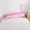 Satin Zippered Body Pillowcase, Silky Slip Cooling Body Pillow Cover - NTBAY - 3 of 4