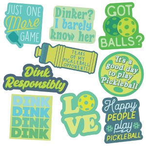Pickleball Sticker Extra Large Stickers for Adults Funny Adhesives with Memes - Crazy Dog - 1 of 4