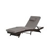 NicBex Patio Lounge Chair Set of 2, Outdoor Wicker Reclining Chair, 150°Lay Flat Sun Lounger for Lawn, Beach, Poolside, Garden, Dark Gray - 3 of 4