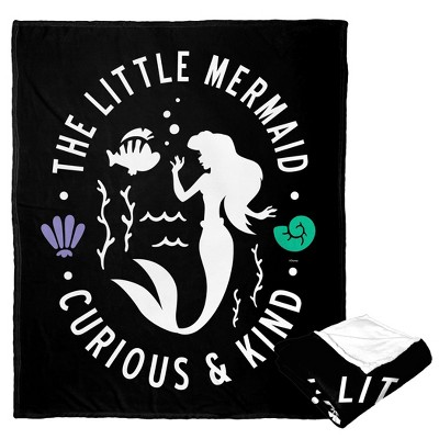 Disney Little Mermaid Classic Curious And Kind Silk Touch Throw Blanket