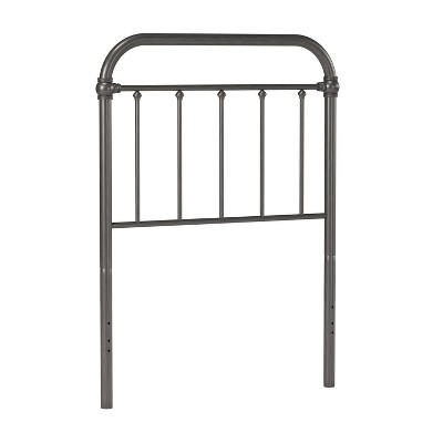 Twin Kirkland Metal Headboard without Frame Aged Pewter - Hillsdale Furniture