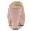 Allegra K Women's Open Toe Platform Chunky Heel Slides Sandals - 3 of 4