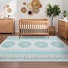 Nasitip Bohemian Floral Area Rugs for Living Room Soft Low Pile Non-Sliping, Machine Washable - 4 of 4